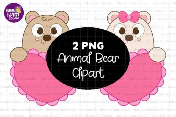 Animal Bear PNG Sublimation Clipart: Your Go-To Creative Asset for Real Projects