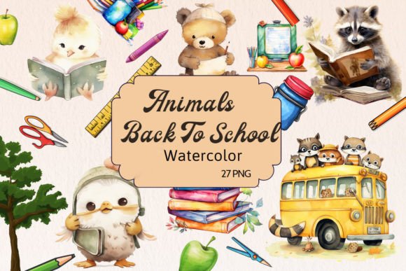 Animals Back to School Cliparts: A Practical Resource for Educators, Designers, and Small-Business Creators