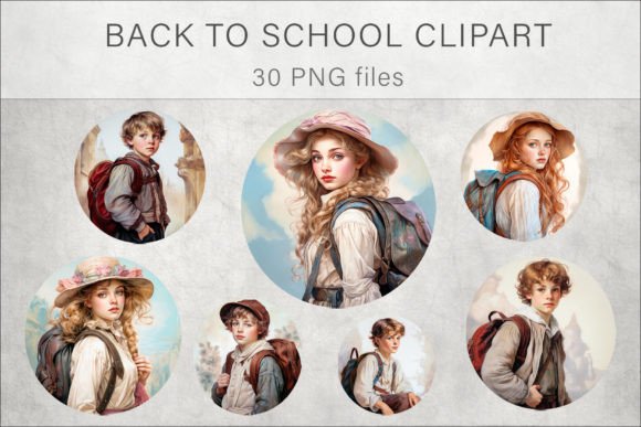 Back to School Clipart PNG Bundle