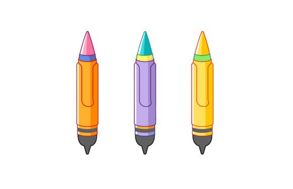 Back to School Crayons Flat Illustration: Smart Choices for Designers and Educators