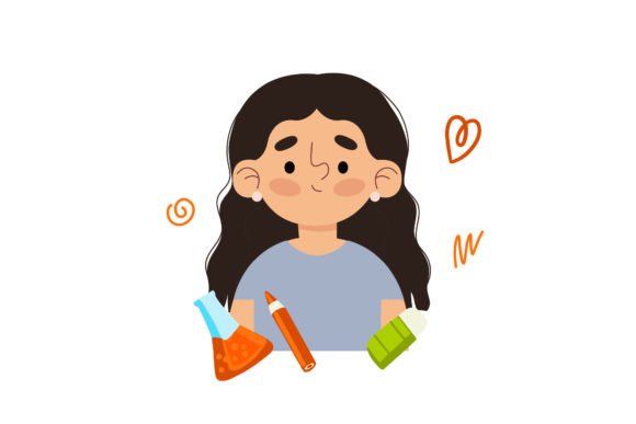 Back to School Flat People Long Hair: Practical Design Assets for Modern Educators and Creators
