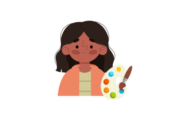 Back to School Flat People Painter