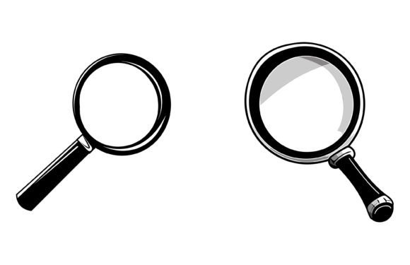 Back to School Magnifying Glass Illustra