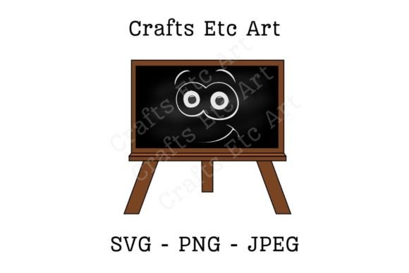 Cartoon Blackboard Clipart - Chalkboard