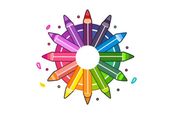 Colorful Crayons Vector Illustration