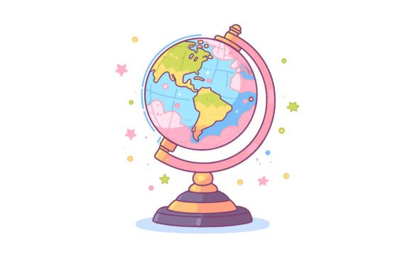 Colorful Globe Vector Illustration: A Versatile Design Asset for Educators, Designers & Marketers