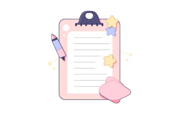 Colorful Notepad Vector Illustration