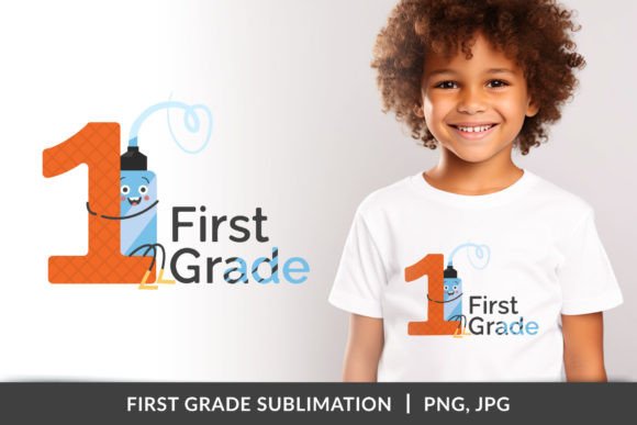 First Grade Sublimation Designs for Back to School