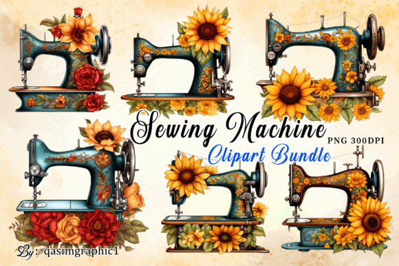 Sewing Machine Clipart Bundle: A Creative Resource for Crafters and Designers
