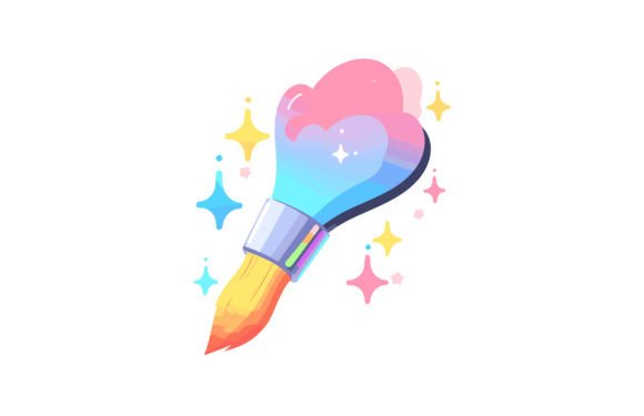 Watercolor Paintbrush Flat Illustration: A Practical Asset for Designers and Educators
